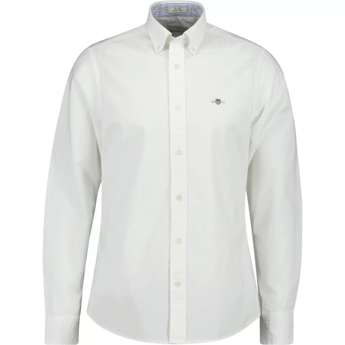 Gant 3230115 Overhemd Met Lange Mouwen Wit S Man