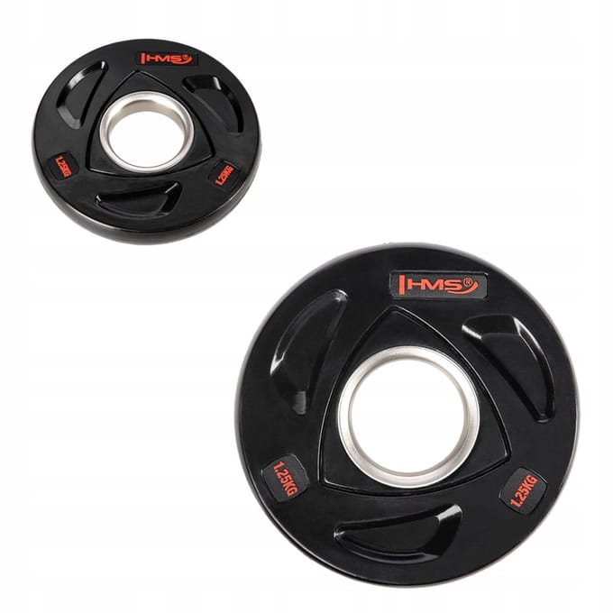 HMS TOX01 Olympische borgring schijf 1,25kg - Rubber Gecoat