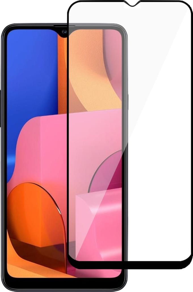 Screenprotector geschikt voor Samsung A20s - Glas Full Screen