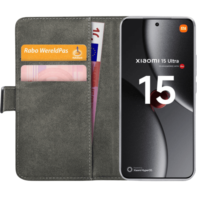 Mobilize Xiaomi 15 Ultra Portemonnee Hoesje Zwart