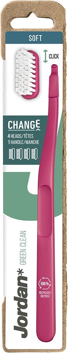 Jordan Green Clean Change Tandenborstel Soft 4-pack