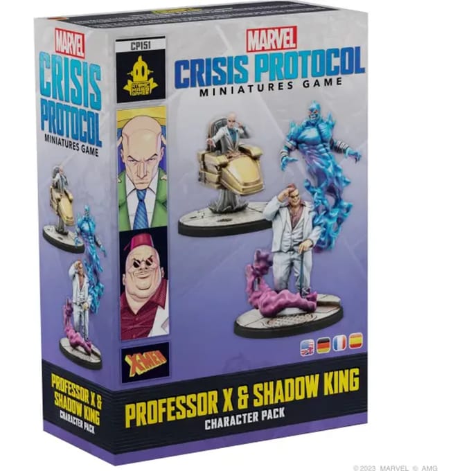 Figurine Professor X & De Schaduwkoning Atomic Mass Games Marvel Crisis Protocol