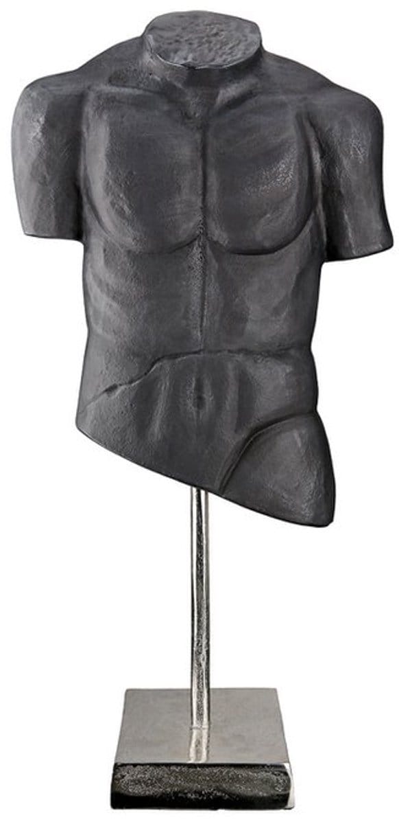 Decoratief beeld Sculptuur Torso H 55 cm Aluminium