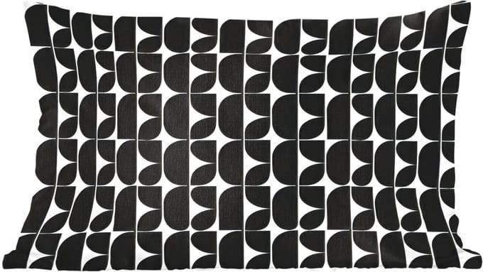Sierkussens - Kussentjes Woonkamer - 50x30 cm - Modern - Geometrisch - Zwart