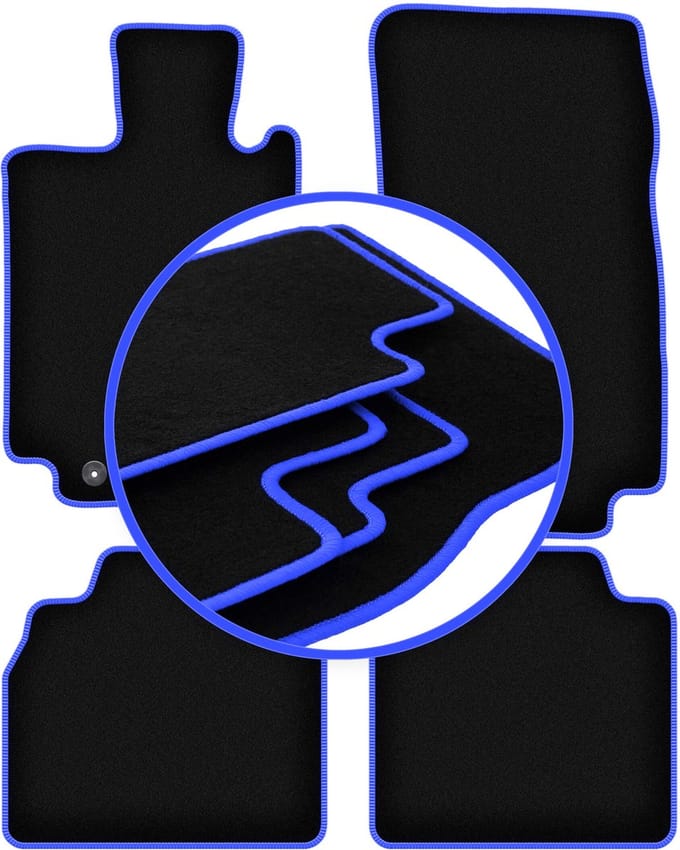CARLUX-BLUE automatten voor: Mercedes S W220 lang (1998-2005)