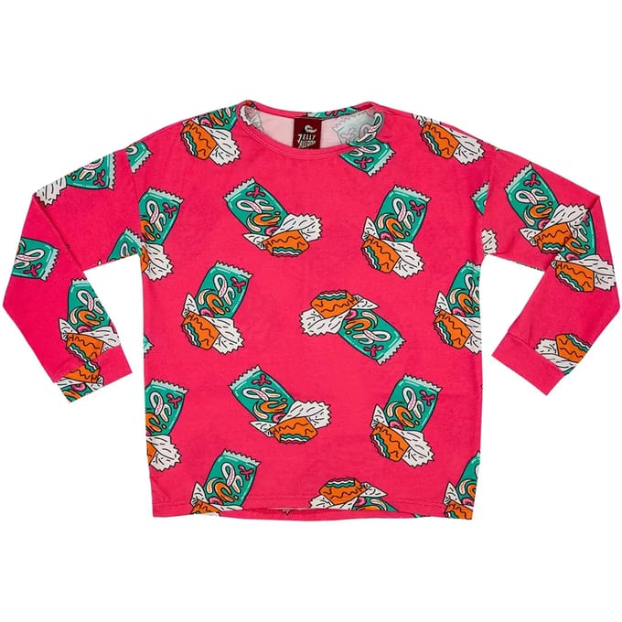 Meisjes-T-shirt met lange mouwen Raspberry Republic Candy Bar Pink