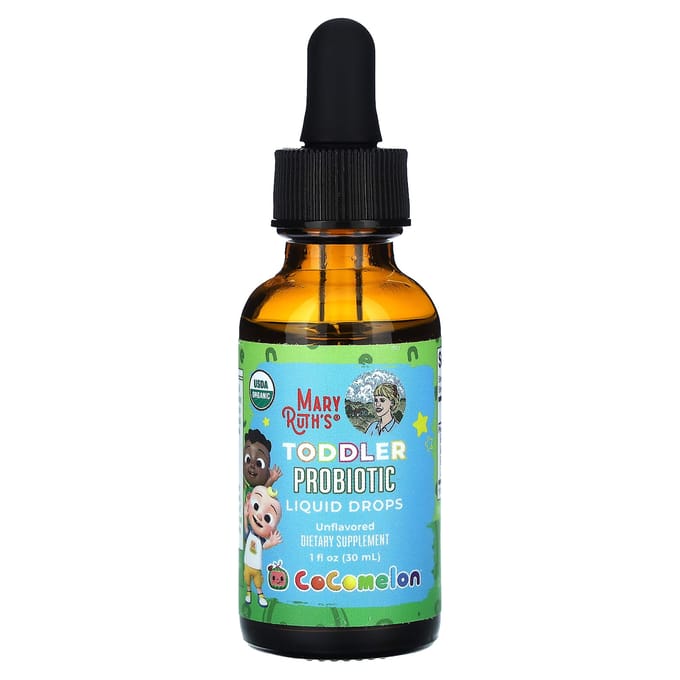 MaryRuth's, Gouttes Probiotiques Liquides pour Tout-Petits, Cocomelon, pour les 1-3 ans, non aromatisé, 1 fl oz (30 ml)