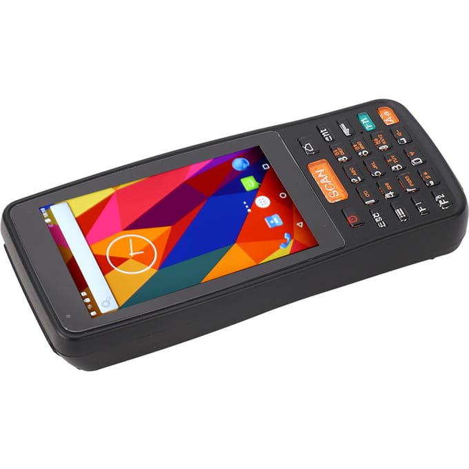 Scanner de codes-barres Lecteur de QR code Collecteur de données Scanner d'inventaire 100-240V AC pour Android 6.0 Prise US black