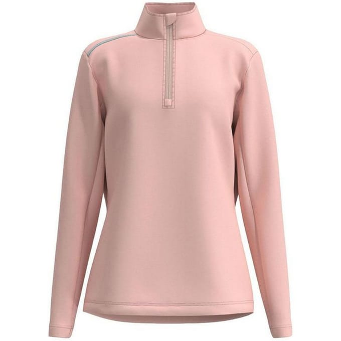 Forelson Dames/Dames Broadway Quarter Zip Golf Base Layer Top (Roze)