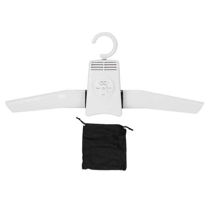 Séchoir à linge électrique portable et pliable, idéal pour les voyages white