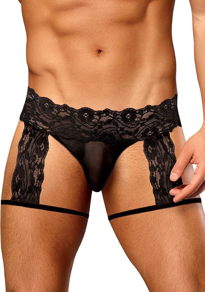 Scandal Lace G-String Garter Short