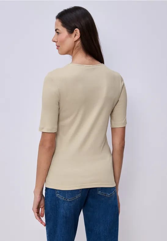 Basic shirt met korte mouwen