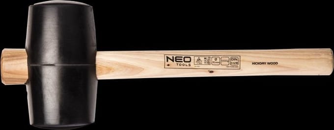 NEO 25-054 Serie - Rubberen Hamer - 1200g - Hickory Steel - TÜV Gecertificeerd