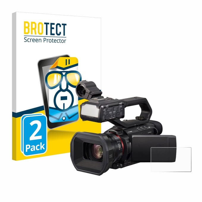BROTECT - Screenprotector voor Panasonic HC-X1500 - Folie Beschermfolie transparant 2 Stuks