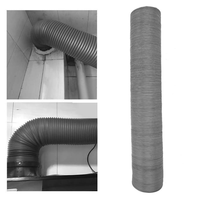 Verdikte Dubbellaags Aluminiumfolie Flexibele Luchtkanaal Ventilatie Afvoerslang voor Ventilator