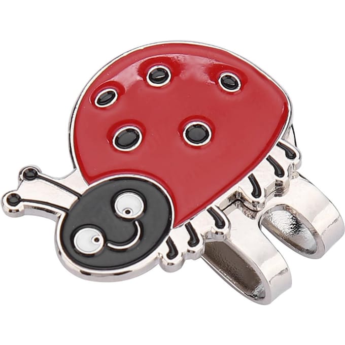 Clip de Chapeau de Golf en Acier Inoxydable Durable avec Marque-Balle Magnétique Accessoire Oiseau red