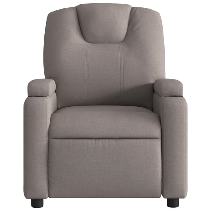 Vidaxl Klapstoel, Kleur Taupe, Bekleed met Stof