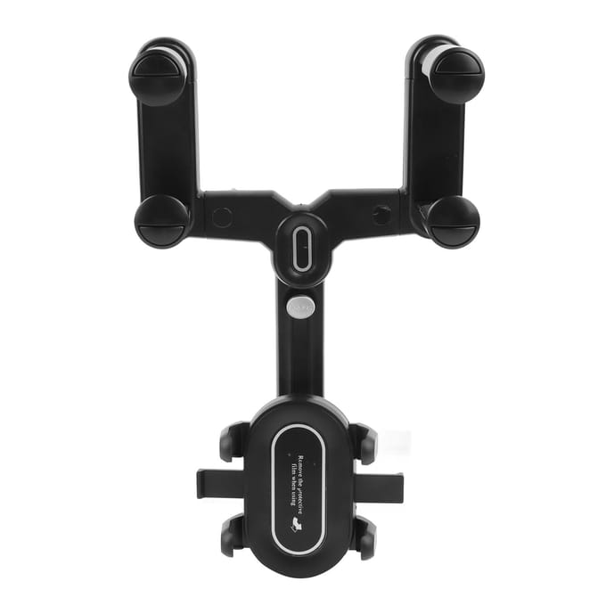 Achteruitkijkspiegel Mobiele Telefoonhouder Navigatie GPS Recorder Ophanging Ondersteuningsbeugel Reflector black