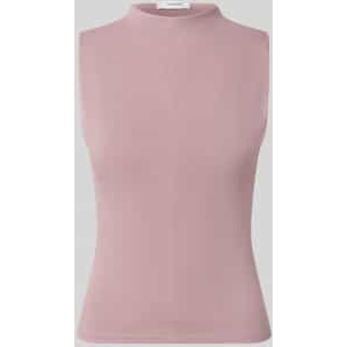 Slim fit top van katoenmix model 'Belisa'