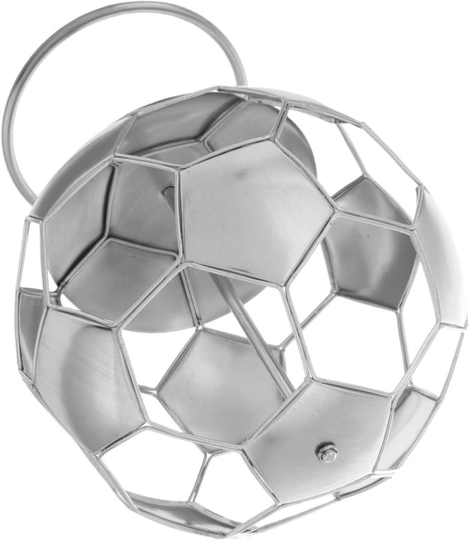Voetbal Penhouder - Bureau Organizer - Bureau Opruimen - Voetbal Vorm - 17 cm - Zilver