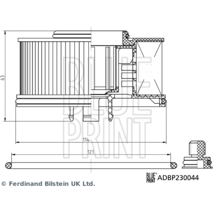 Brandstoffilter BLUE PRINT ADBP230044