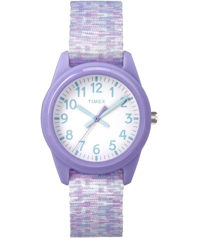 Timex Time Machines TW7C12200 Horloge - Textiel - Paars - Ø 32 mm
