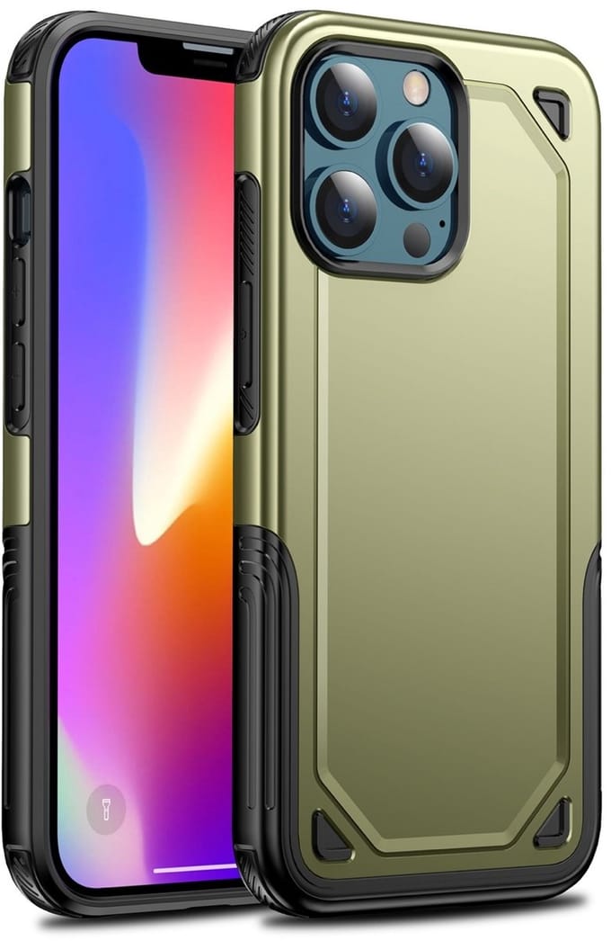 Extra Beschermend Hoesje geschikt voor iPhone 13 Pro - groen