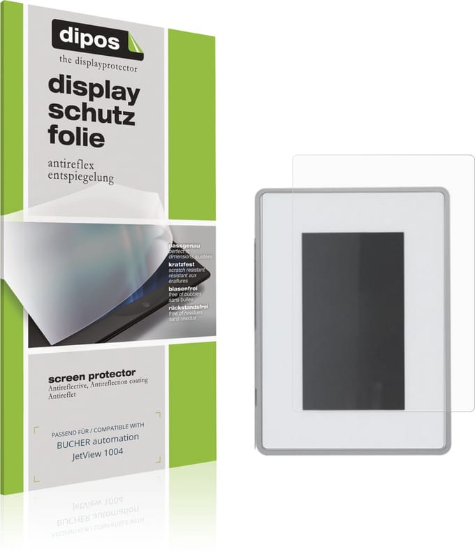 dipos – 2x Matte Beschermfolie geschikt voor BUCHER automation JetView 1004 | Krasbestendige & antireflecterende Screenprotector Ultra-Thin