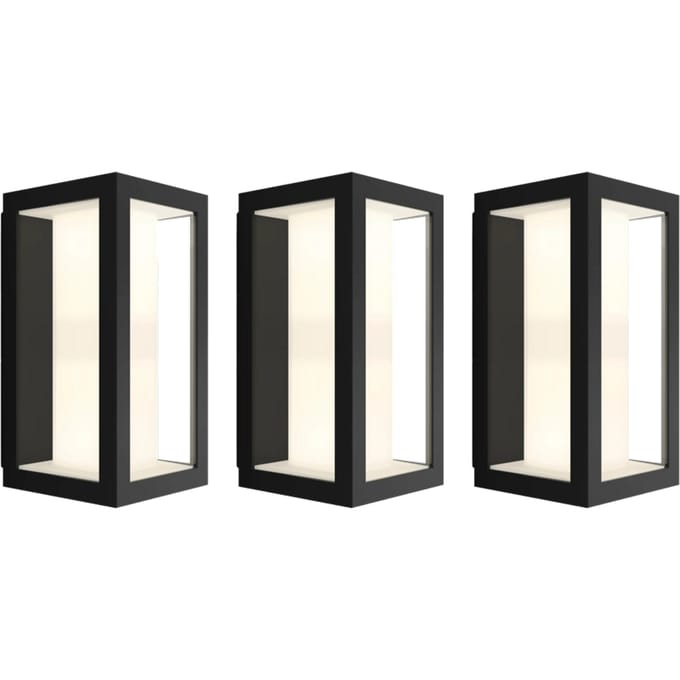 Philips Hue Impress muurlamp White and Color zwart smal 3-pack