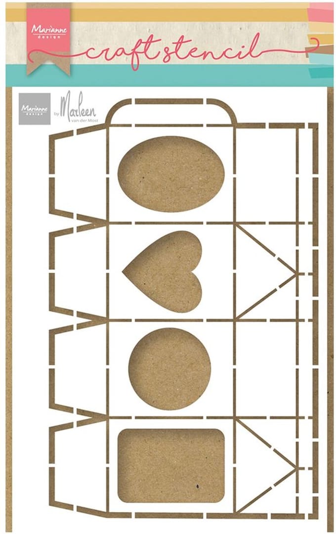 Marianne Design Craft stencil Milk karton by Marleen