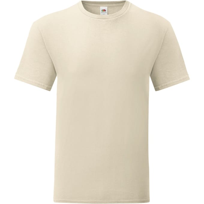Fruit of the Loom Heren Iconisch 150 T-Shirt (Natuurlijk)
