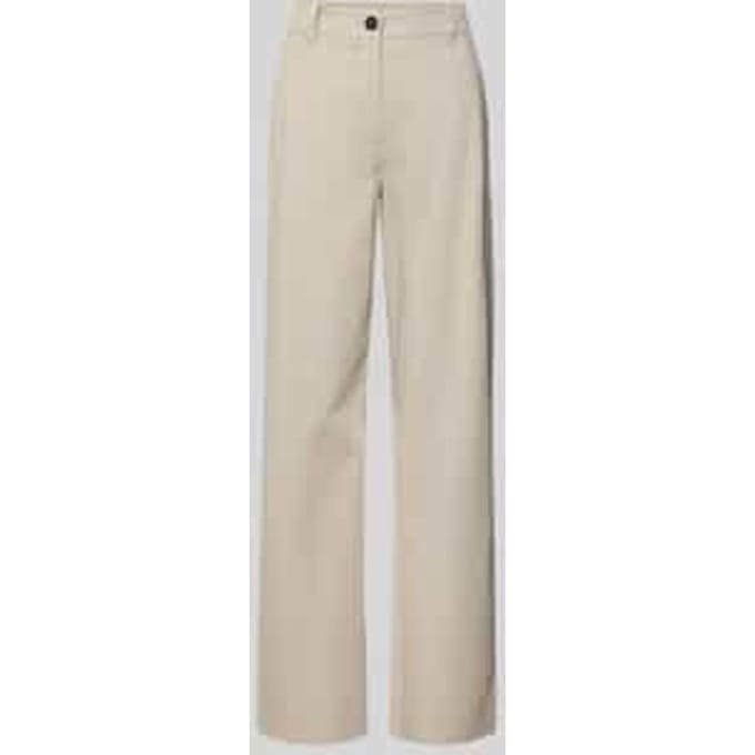 regular fit broek van katoenmix met lyocell-aandeel