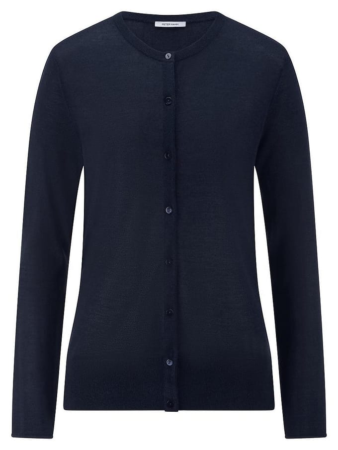 vest ronde hals Van Peter Hahn blauw