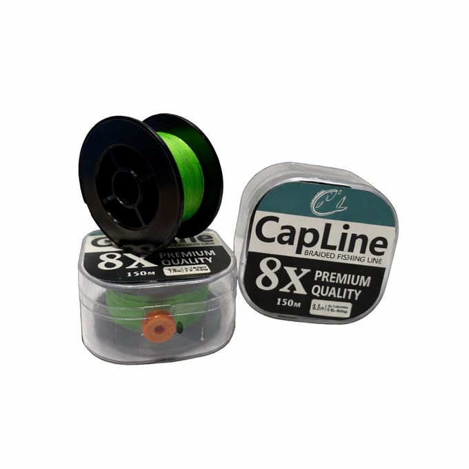 Gevlochten Vislijn 0.16 mm – 17.5 kg – 150 m – 8X – Fluo Groen – CapLine