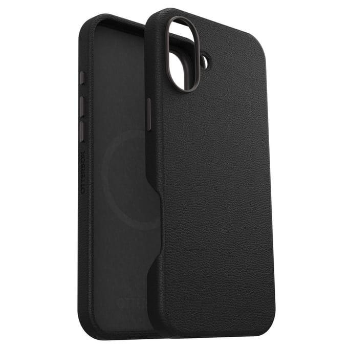 OtterBox Symmetry Cactus leren Backcover met MagSafe voor de Apple iPhone 16 Plus - Noir Ash