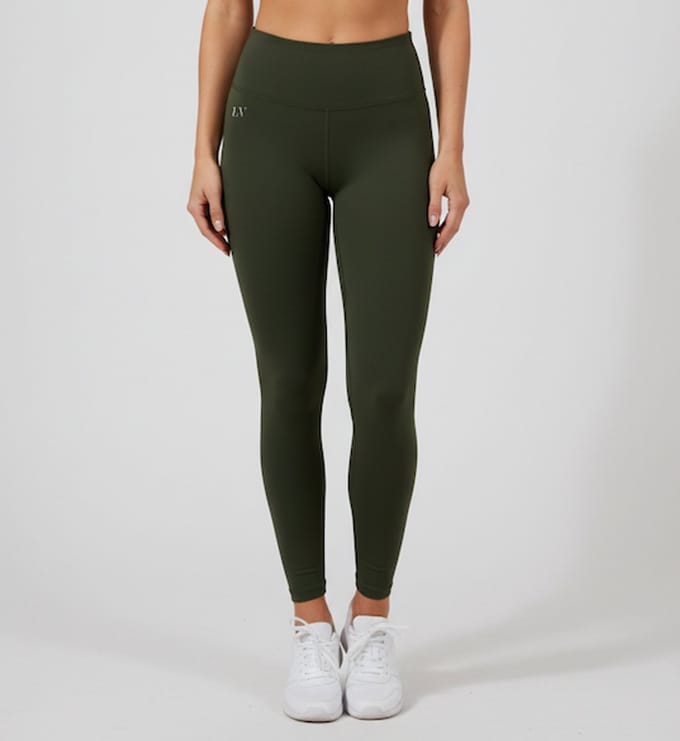 La V sportlegging basic Groen S