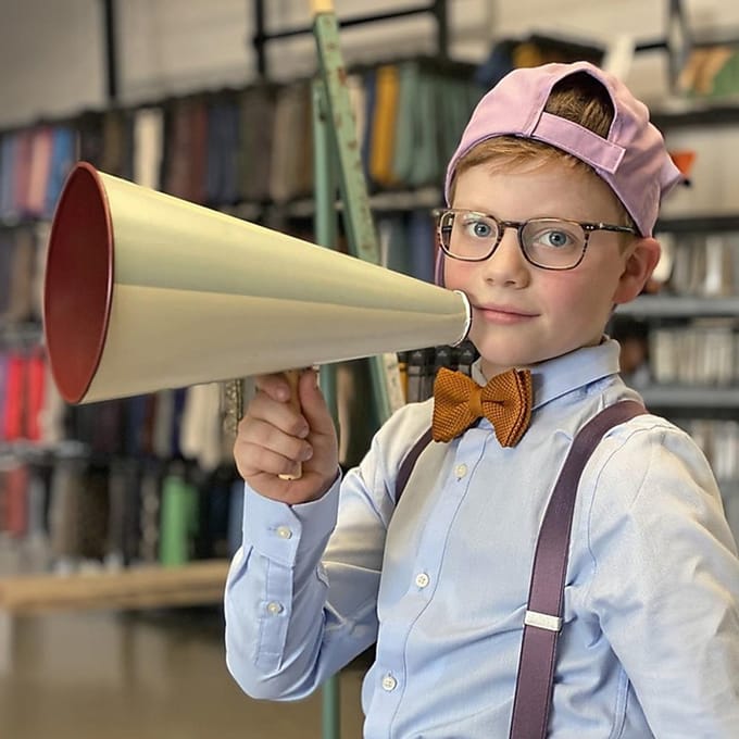 Sir Redman - Strikken - gebreide kinderstrik cognac - cognac