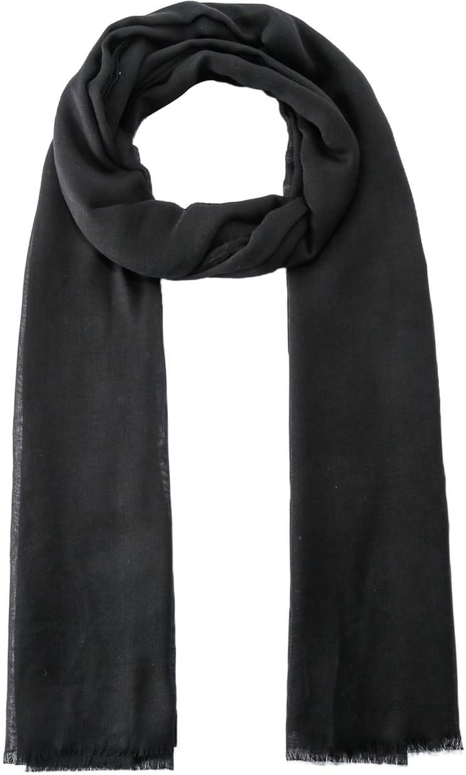 Emilie scarves - sjaal - zwart - basic sjaal - omslagdoek - lang - 200X90CM - viscose