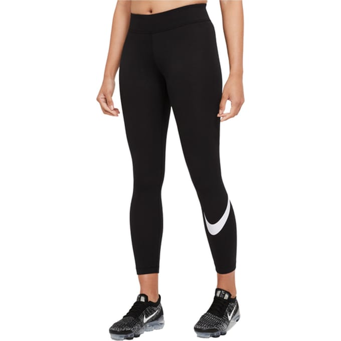Nike Essentials Swoosh Legging Vrouwen Zwart K010