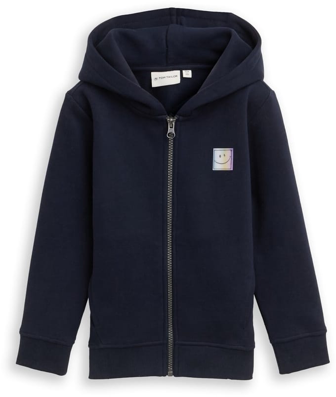 Tom Tailor - Hoodie met print op de rug - Maat 92/98 - sky captain blue