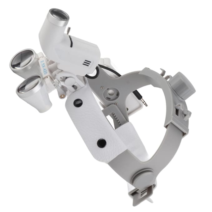 2.5X Verlichte Hoofdmontage Vergrootbril Pas Helderheid Aan Hoofdmontage Vergrootglas met Licht voor Tandheelkunde US Plug