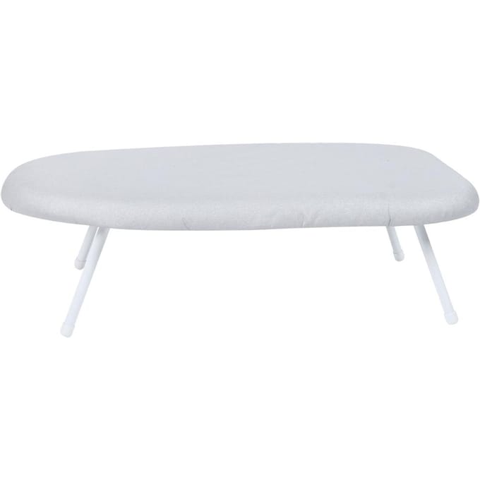 Opvouwbare Stalen Buis Mini Huishoud Strijkplank Desktop Strijktafel voor Thuisgebruik white