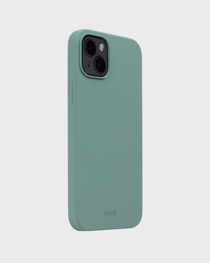 Phone Case Silicone Moss Green iPhone 15 Plus