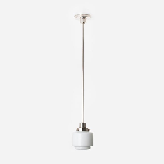 Hanglamp Getrapte Cilinder Small 20's Nikkel - Art Deco Trade