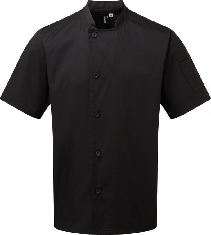 Schort/Tuniek/Werkblouse Unisex S Premier Black 65% Polyester, 35% Katoen