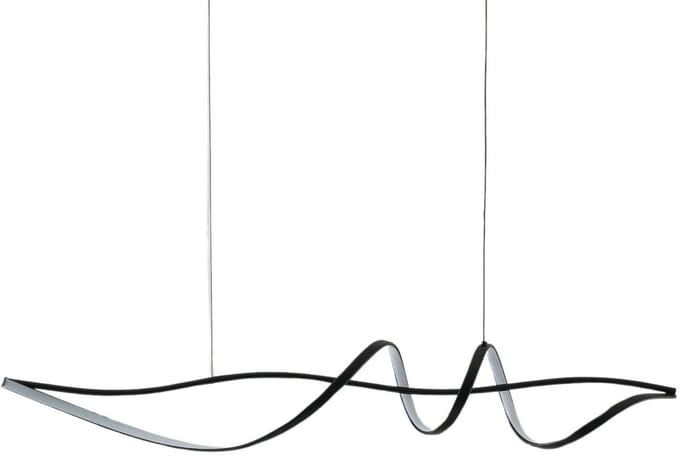 Kosilum - Lybella - Hanglamp - Zwart - Staal, aluminium en siliconen