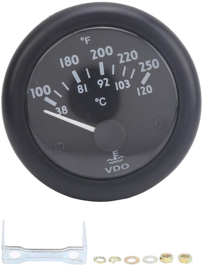 52mm Water Temperatuurmeter - Universele Thermometer voor Motor en Generator (DC12V)