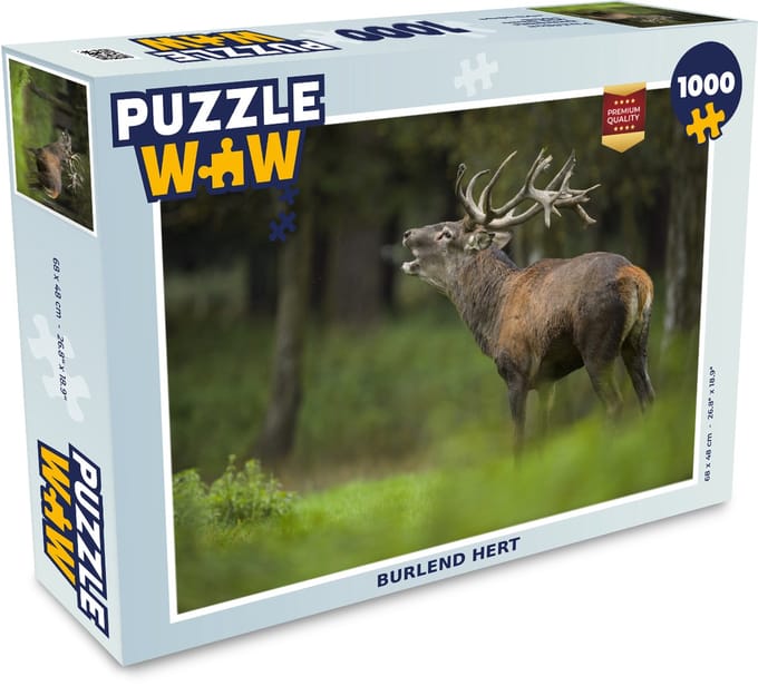 Puzzel Eland - Bos - Portret - Legpuzzel - Puzzel 1000 stukjes volwassenen