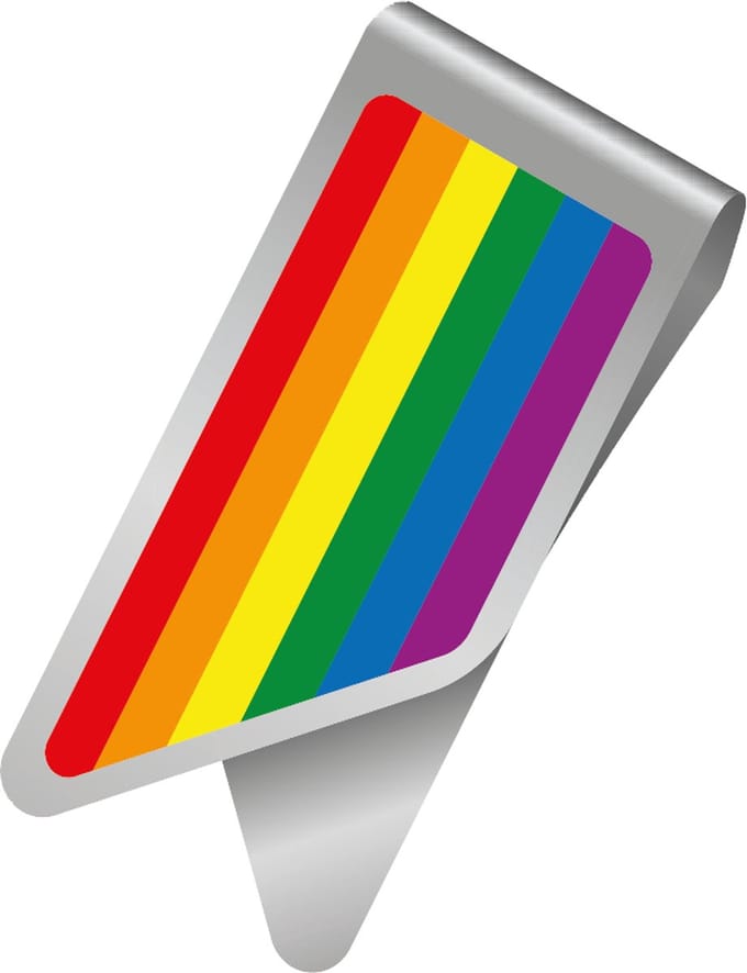 Regenboog paperclip | Totaal 100 Paperclips |