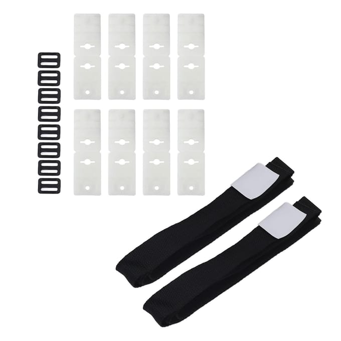 Kit de fixation de rouleau de couverture solaire de piscine à longueur réglable pour piscine white